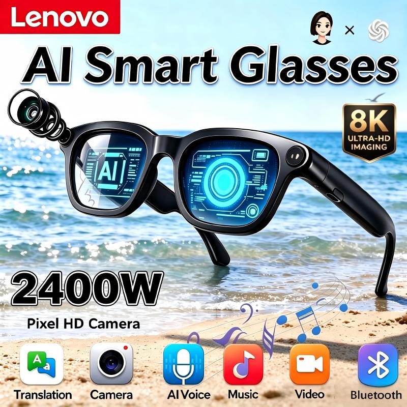 Smart Glasses Lens - Lenovo 8K HD Akıllı Yapay Zeka