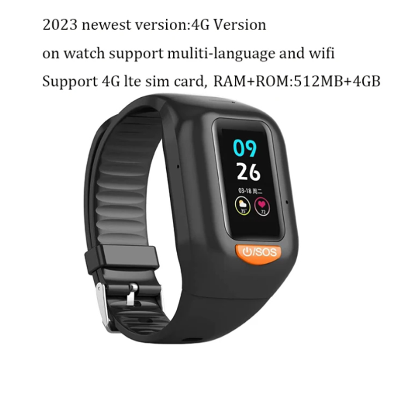 Fall Detection Watch - Yeni Yaşlı 4G Akıllı İzle Erkekler