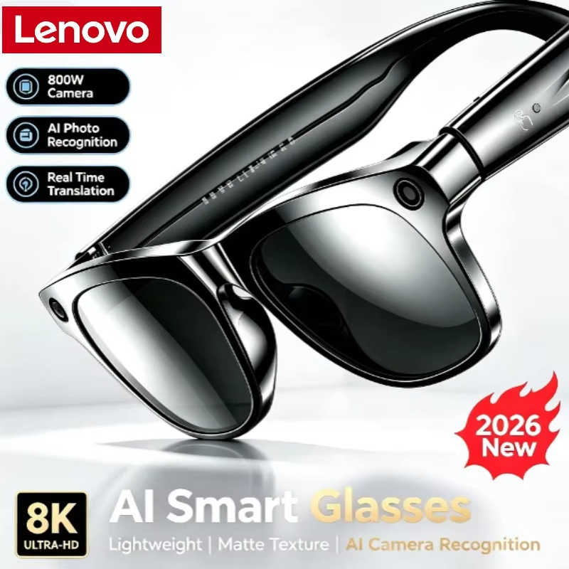 Smart Glasses Lens - Lenovo AI Akıllı Gözlükler, 8K Video