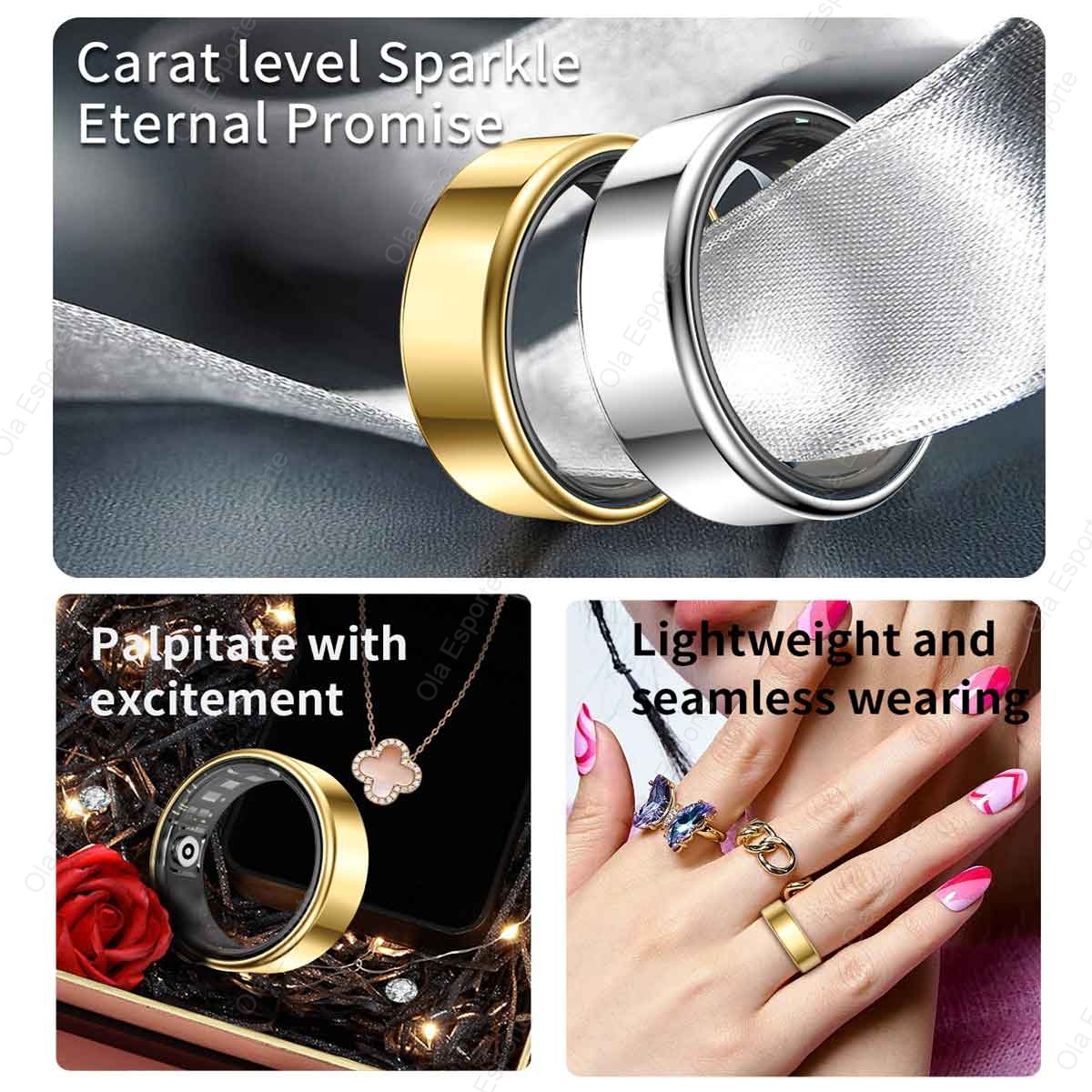 R09 Akıllı Yüzük, Şarj Kutulu, - Temperature Ring Skin incelemesi ve fiyatı